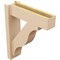 Ekena Millwork 6-in W x 20-in D x 24-in H Funston Block Rough Cedar Woodgrain TimberThane Outlooker, Primed Tan OUTUR060X20X24FST44RCPR - alternate 6